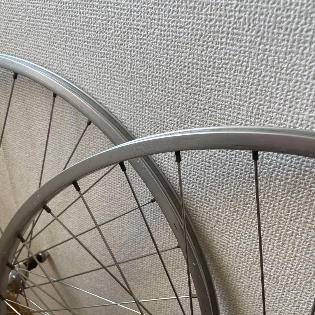アルミクリンチャーホイール前後セット　ボスフリー　スポルティフ　ヴィンテージ