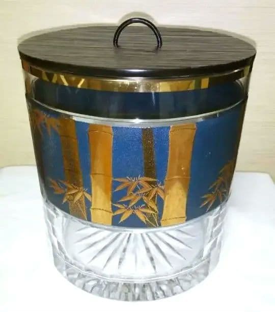 【しろくま】水指 ガラス 漆器　吉田華正作