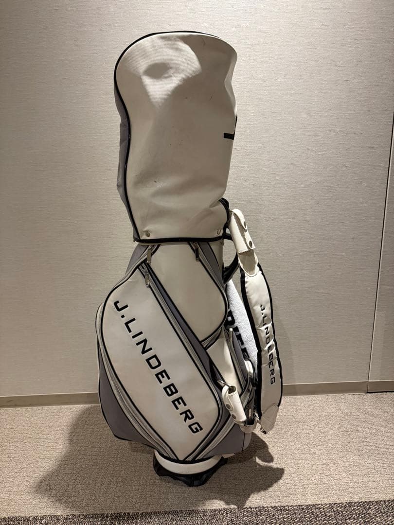J.LINDEBERG ゴルフキャディバッグ ホワイト・グレー