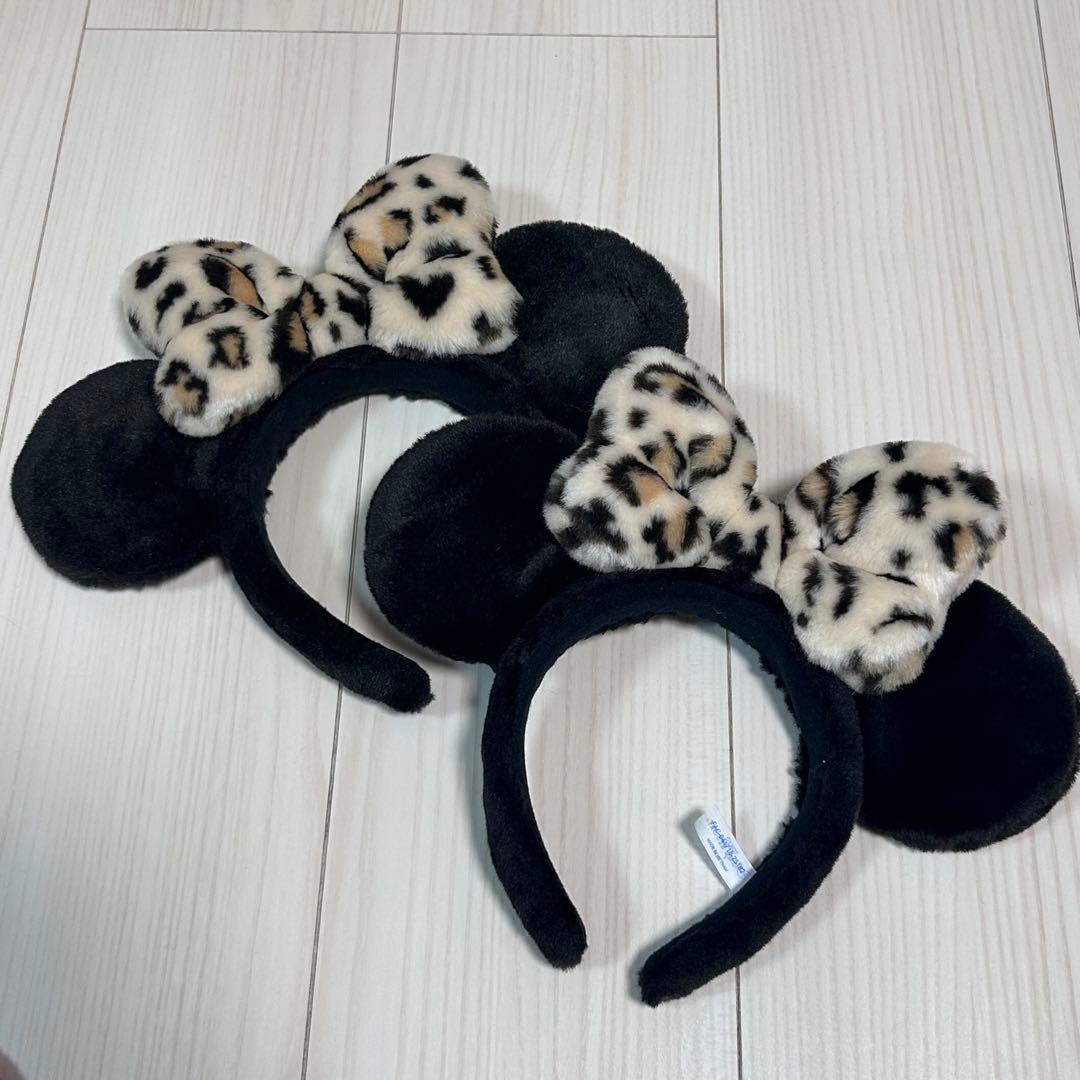 ディズニーミニーヒョウ柄カチューシャ