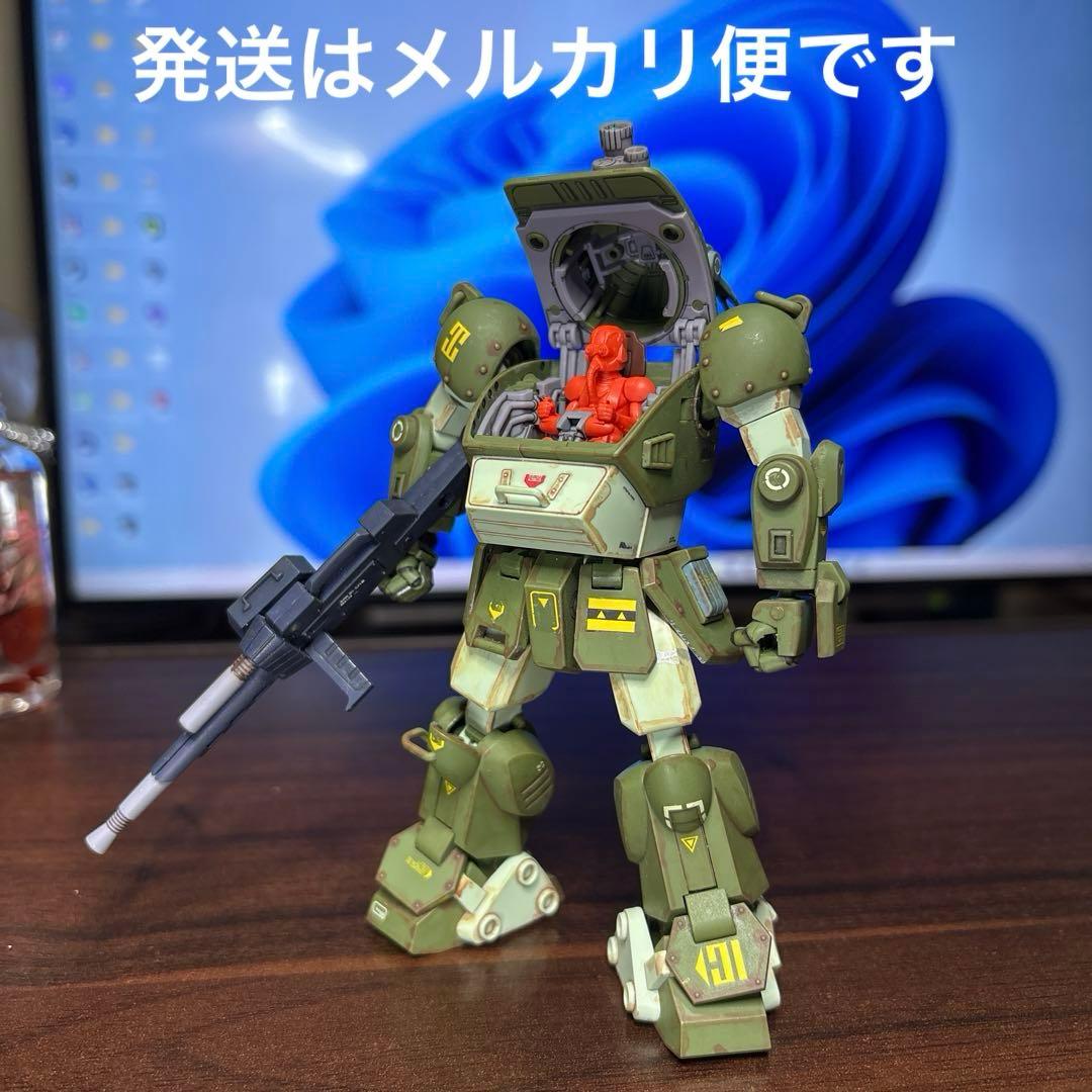 【完成品】HGスコープドッグ+拡張パーツセット1ボディ&キリコ+バーグラ太もも