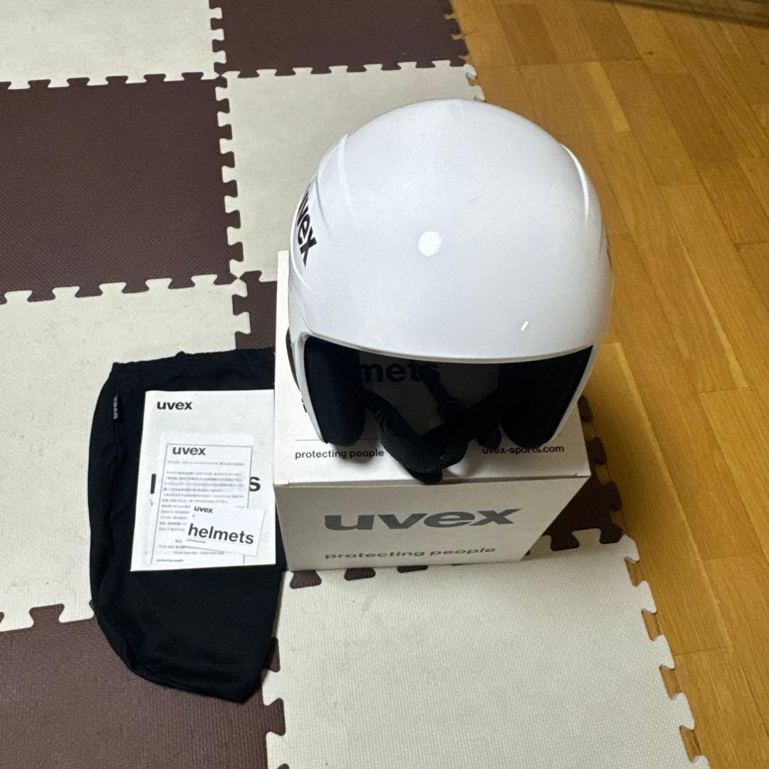 uvex ヘルメット ホワイト 収納袋付き 56-57