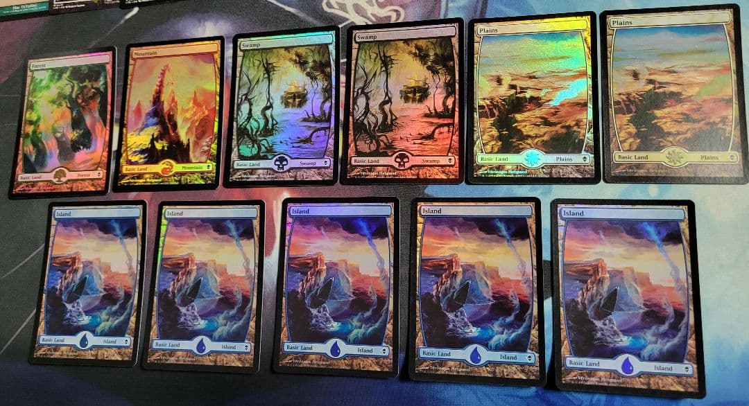 マジックザギャザリング　基本土地　旧ZEN　FOIL１１枚セット