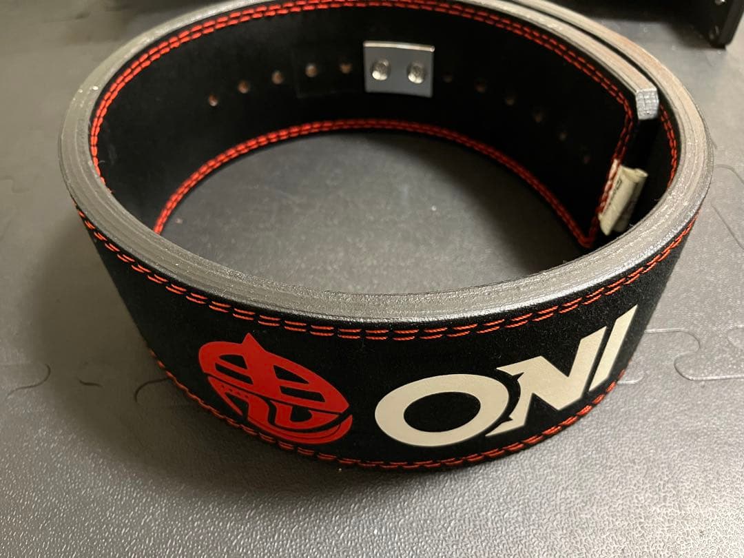 ONI トレーニングパワーベルト 黒・赤