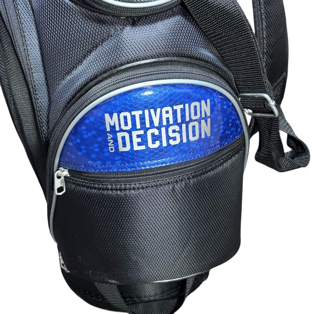 キャディバッグ MOTIVATION AND DECISION ブラック 9.5