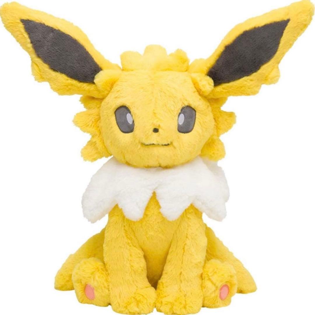 【新品】 ポケモンセンターオリジナル　ふわふわ抱きぬいぐるみ　サンダース