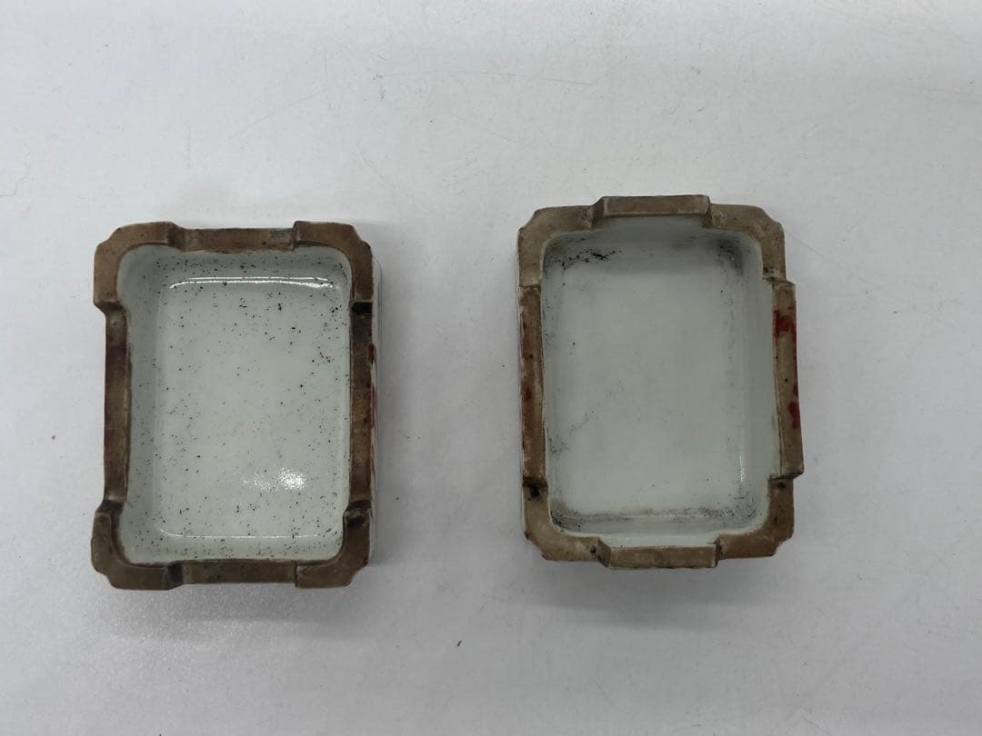 時代　清水　嘉祥作　龍紋香合　茶道具　共箱　送料込み0207