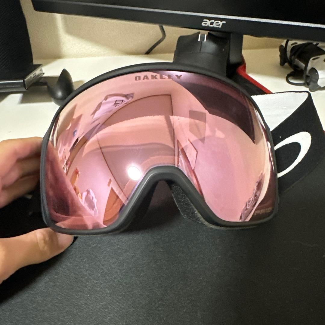 OAKLEY ピンクレンズ ゴーグル 収納袋付き