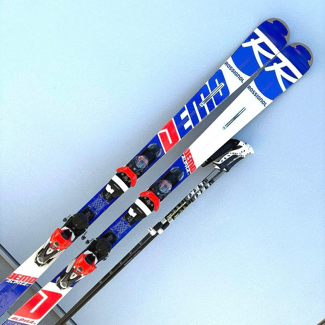 【匿名送料込】ロシニョールスキー板LOOKビンディングLEKIストック3点セット