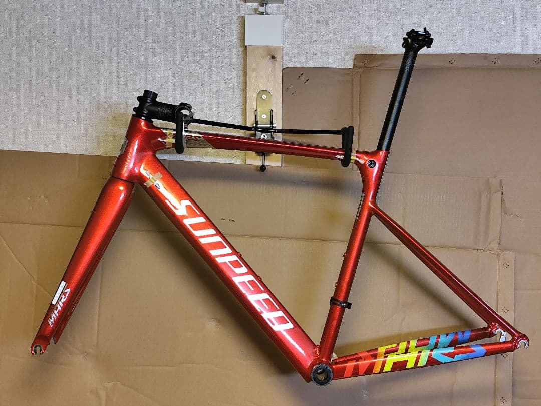 SUNPEED MARS ロードバイクフレーム レッド