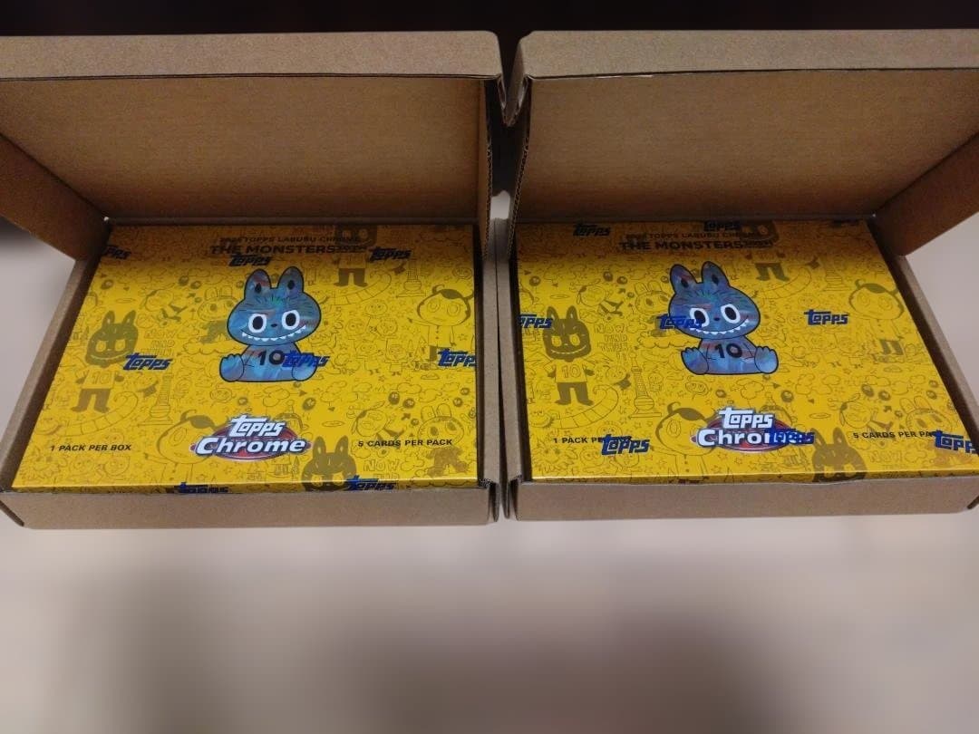Topps Chrome 10周年記念ボックス ラブブ labubu 2box