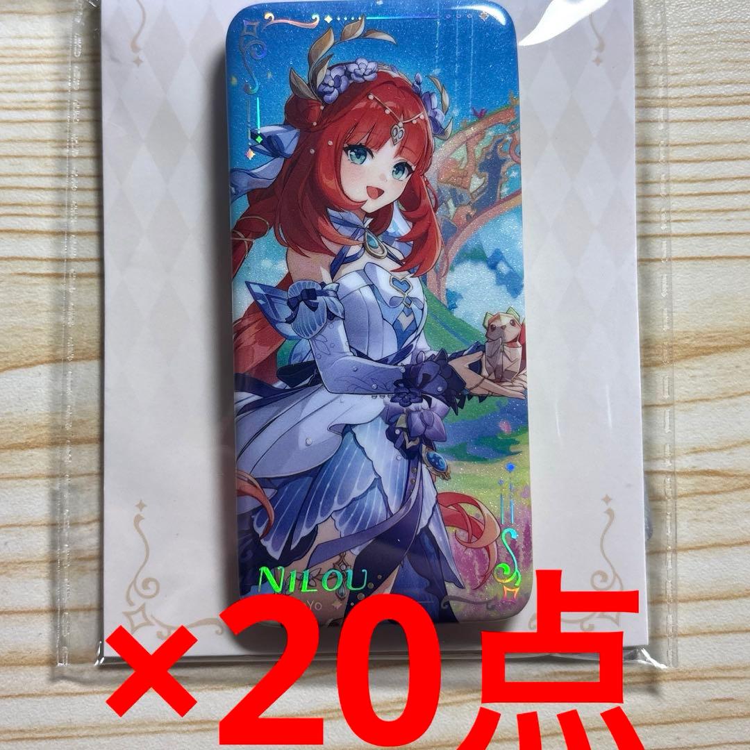 原神　ニィロウ　スクエア　缶バッジ　20点セット