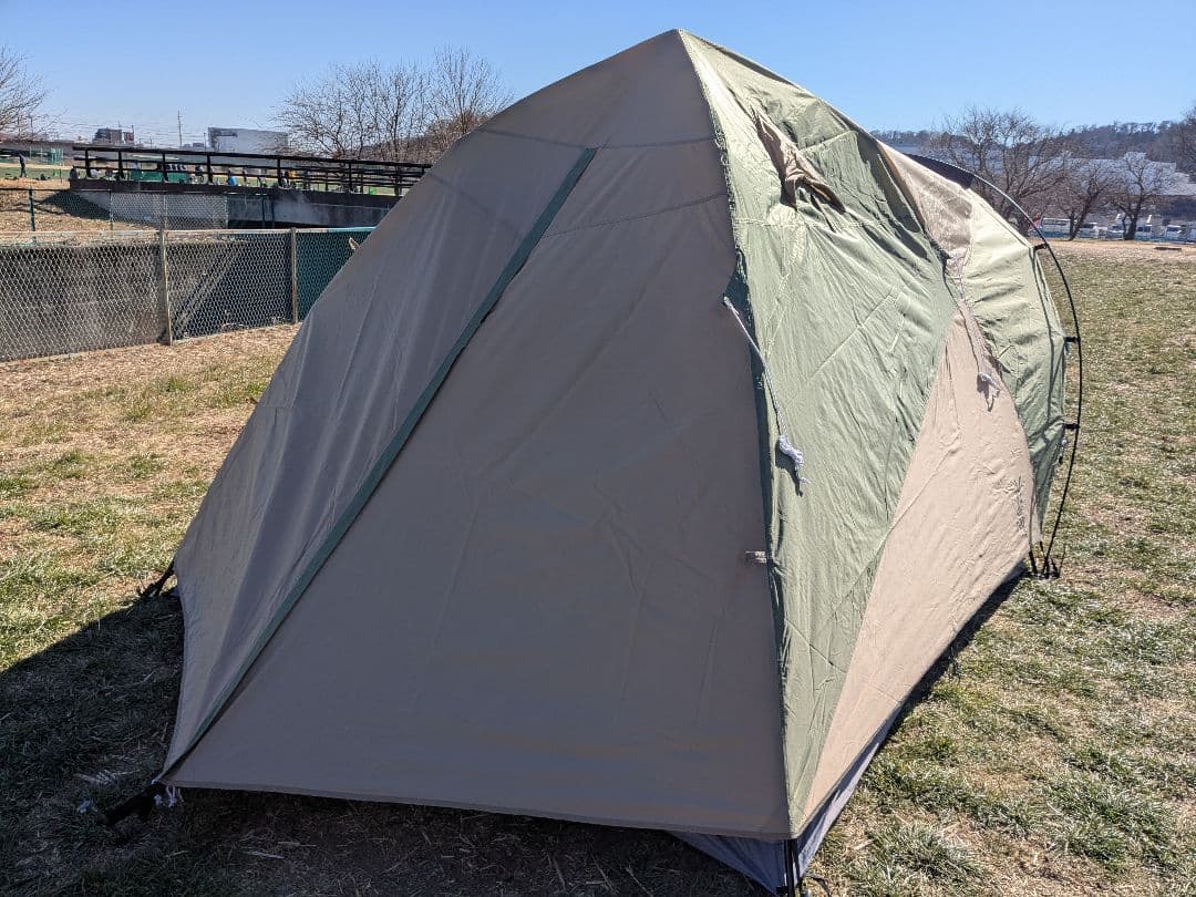 【美品】DOD　ザ・ワンタッチテントM　T3-673-KH　カーキ