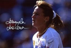 女子テニス　チャンピオン　証明書付　マニュエラ・マレーバ 　直筆サイン入りフォト