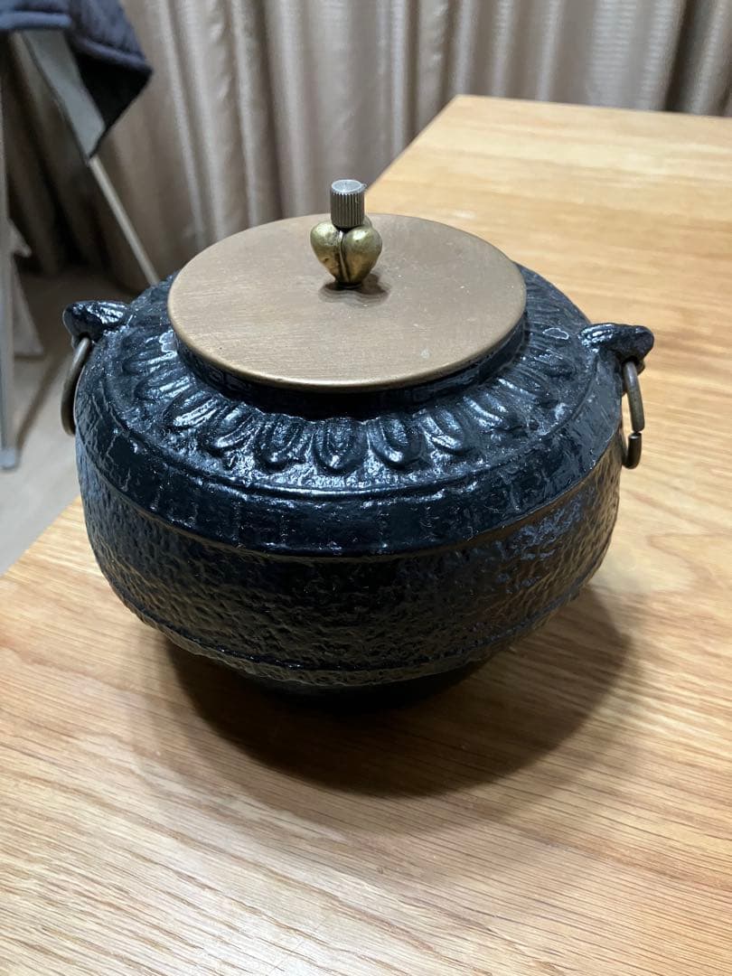 龍文堂★茶道具★茶釜★鉄瓶★風炉釜★アンティーク鉄器