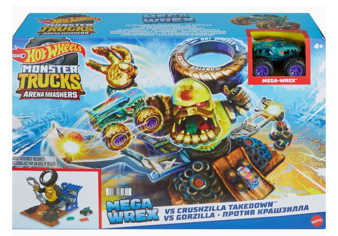 ホットウィール　モンスタートラック メガレックス vs クラッシュジラ