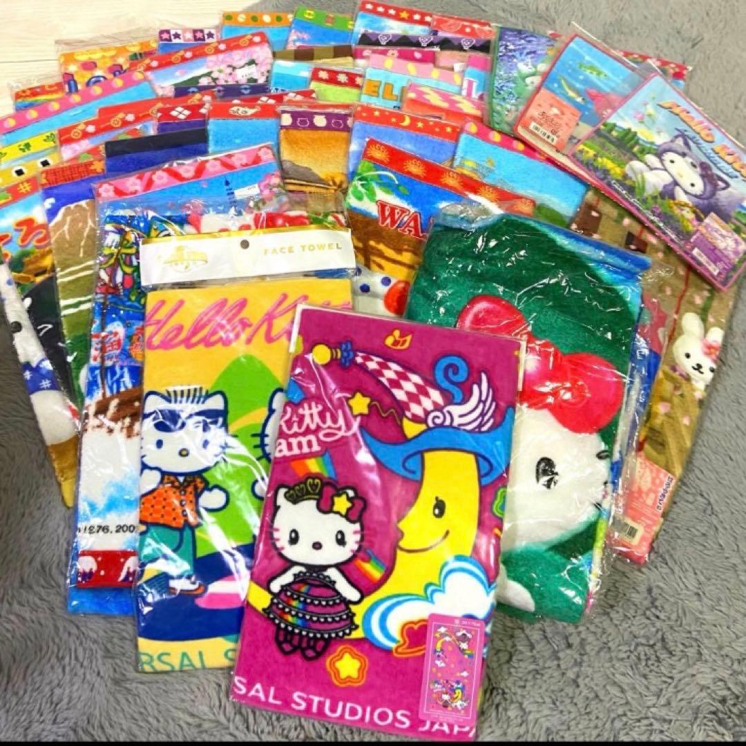 【レア】ハローキティ ご当地　USJ タオル　48枚セット