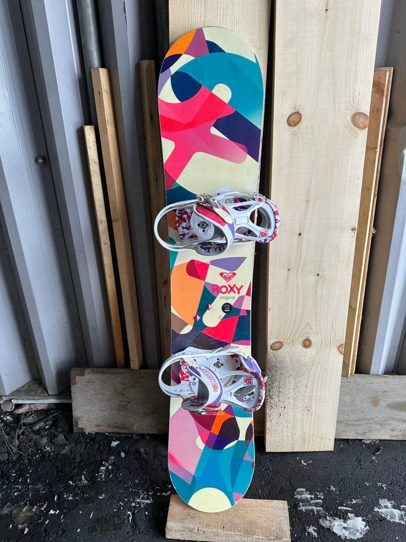 カワイイ★ROXY★スノーボード★134cm★バートンバインディング