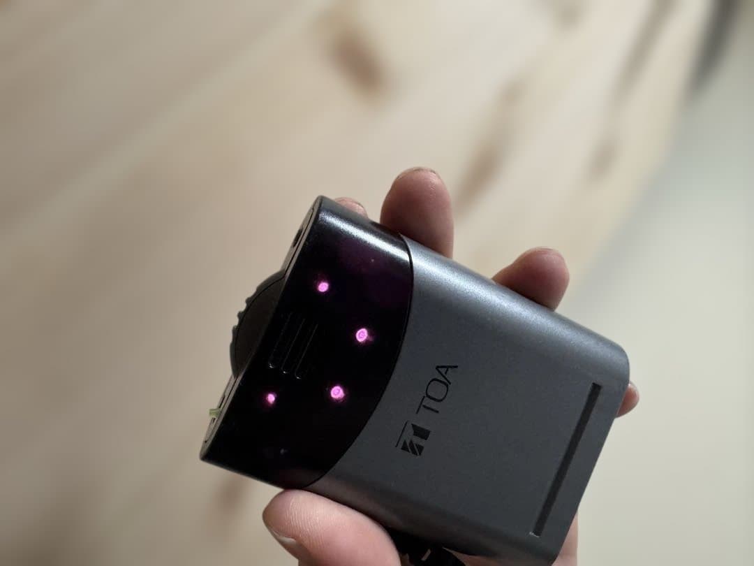 TOA IR-300M赤外線ワイヤレスマイク ハンズフリー型 美品 返品対応あり