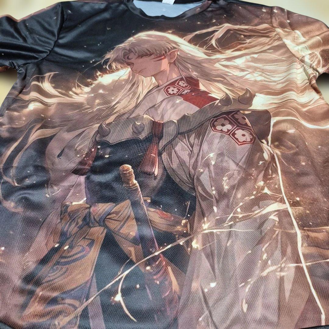 犬夜叉アニメキャラクターTシャツ 100%ポリエステルXL