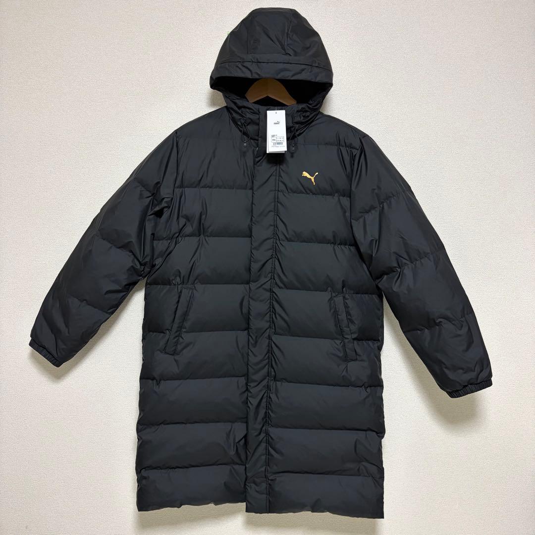 PUMA ロングダウンコート 2XL 黒 ダウン80% タグ付き　新品　未使用