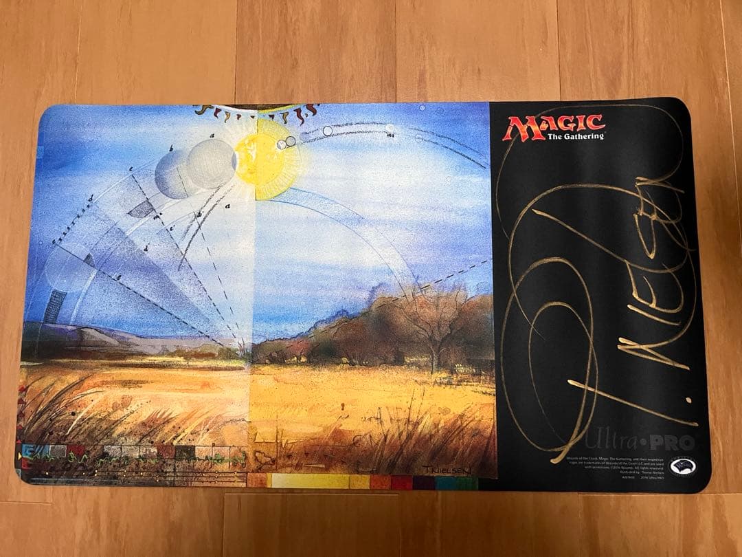 MTG guru land 平地 プレイマット サイン入り