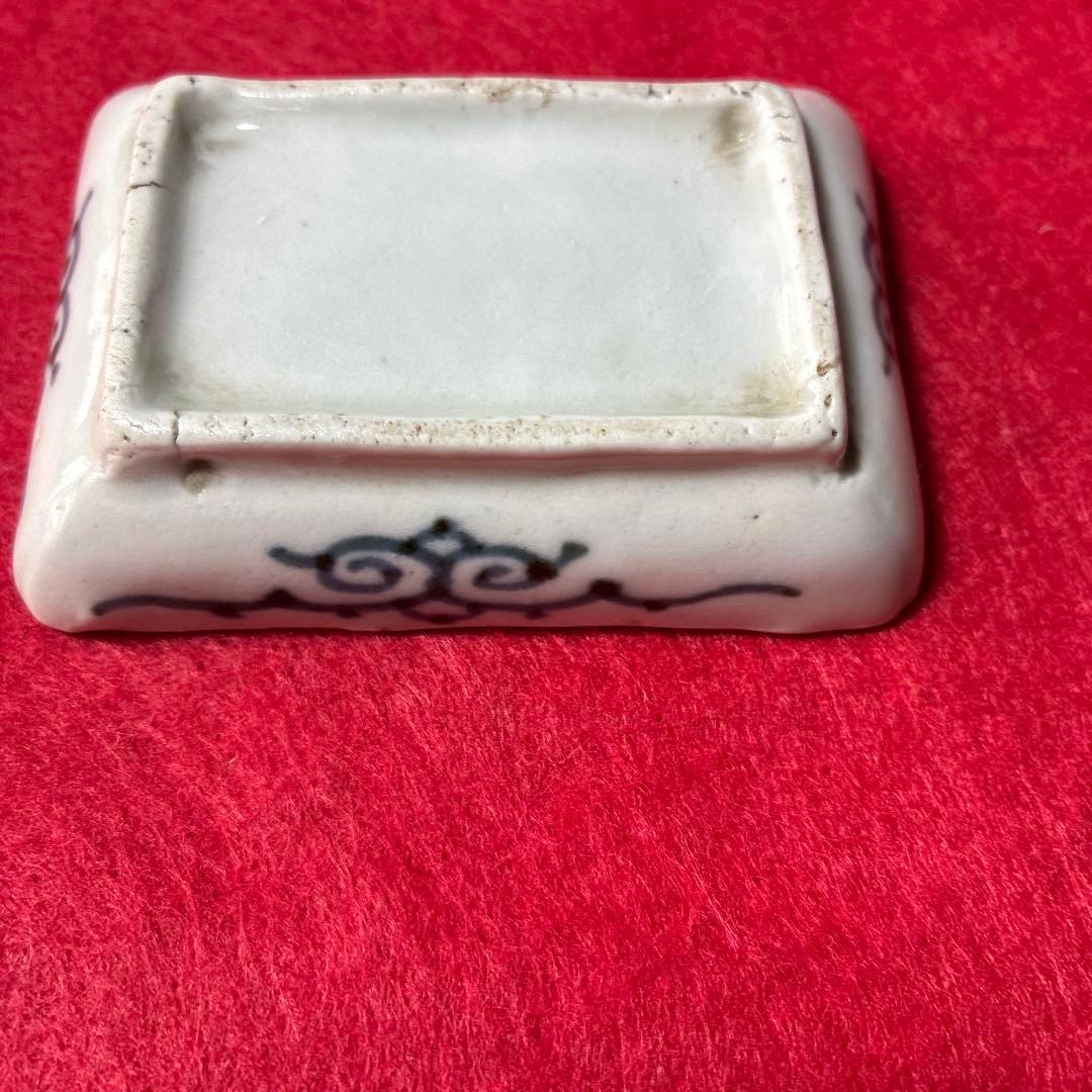 古伊万里　蛸唐草　微塵唐草　豆皿