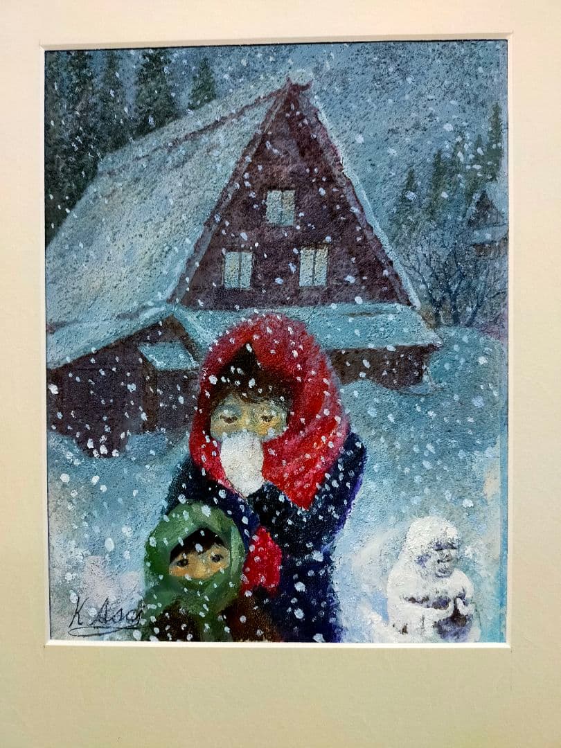 雪昏れて…飛騨白川郷にて