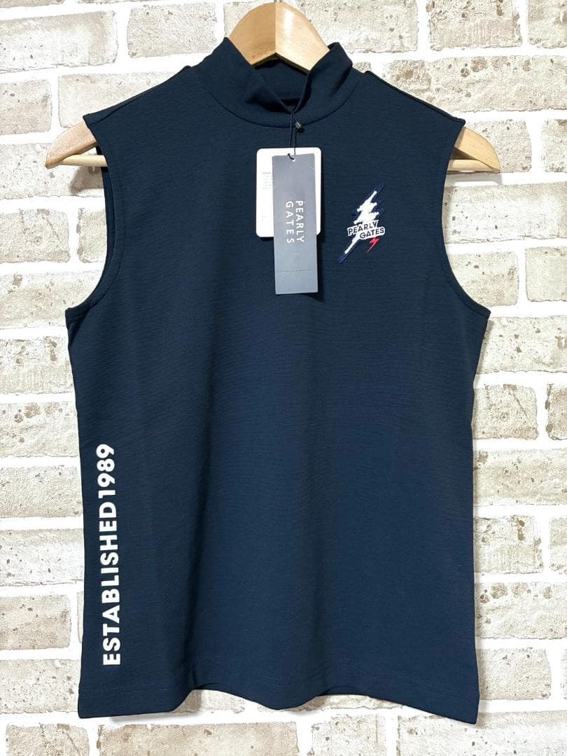 フォロー割 新品 パーリーゲイツ レディース ノースリーブモックネック サイズ0