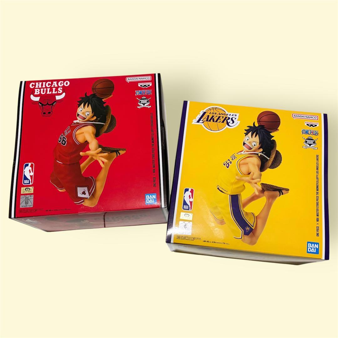 ワンピース × NBA ルフィ フィギュア 2種セット　ベースショップ