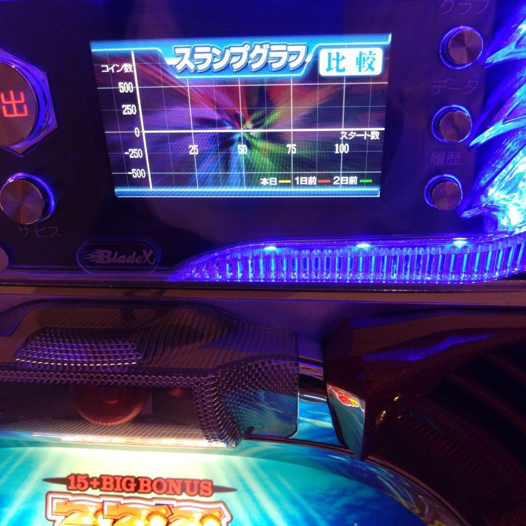 パチスロ　ブレイドX　データカウンター　スロット　実機　アクリル製　ステー付き