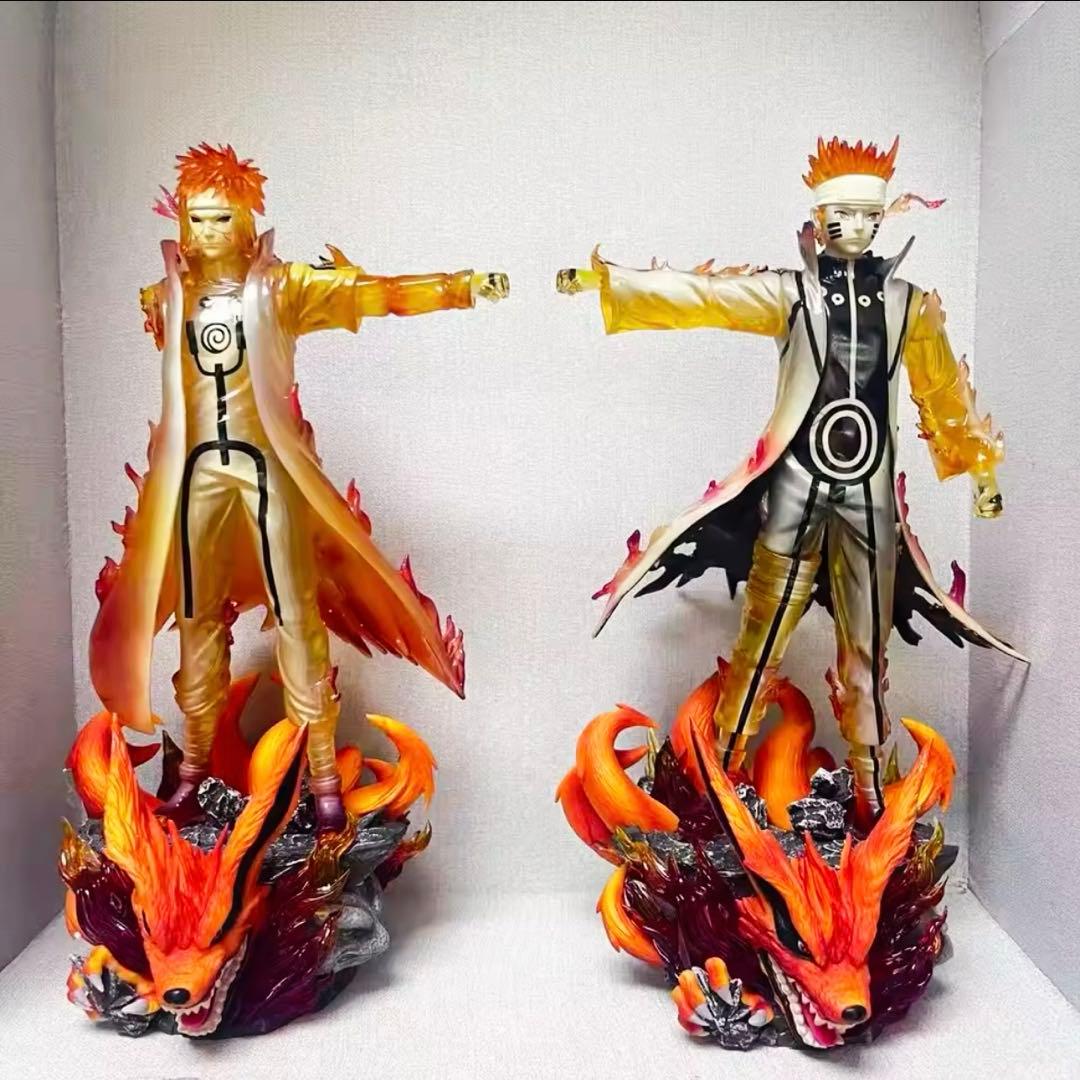 32cm うずまきナルト 波風ミナト 九尾 フィギュア 九喇嘛モード 2セット
