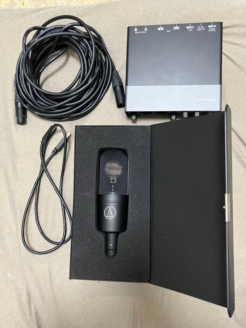 配信機器・PA機器・レコーディング機器 Audio-Technica AT4040 & steinbergUR22C