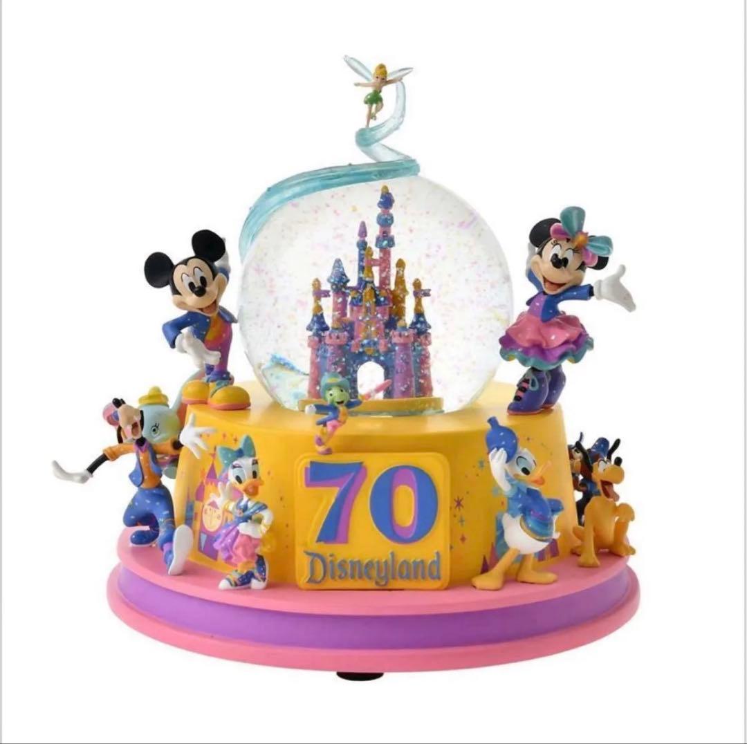 ディズニーキャラクター スノードーム ミュージック＆ライトアップ 70周年
