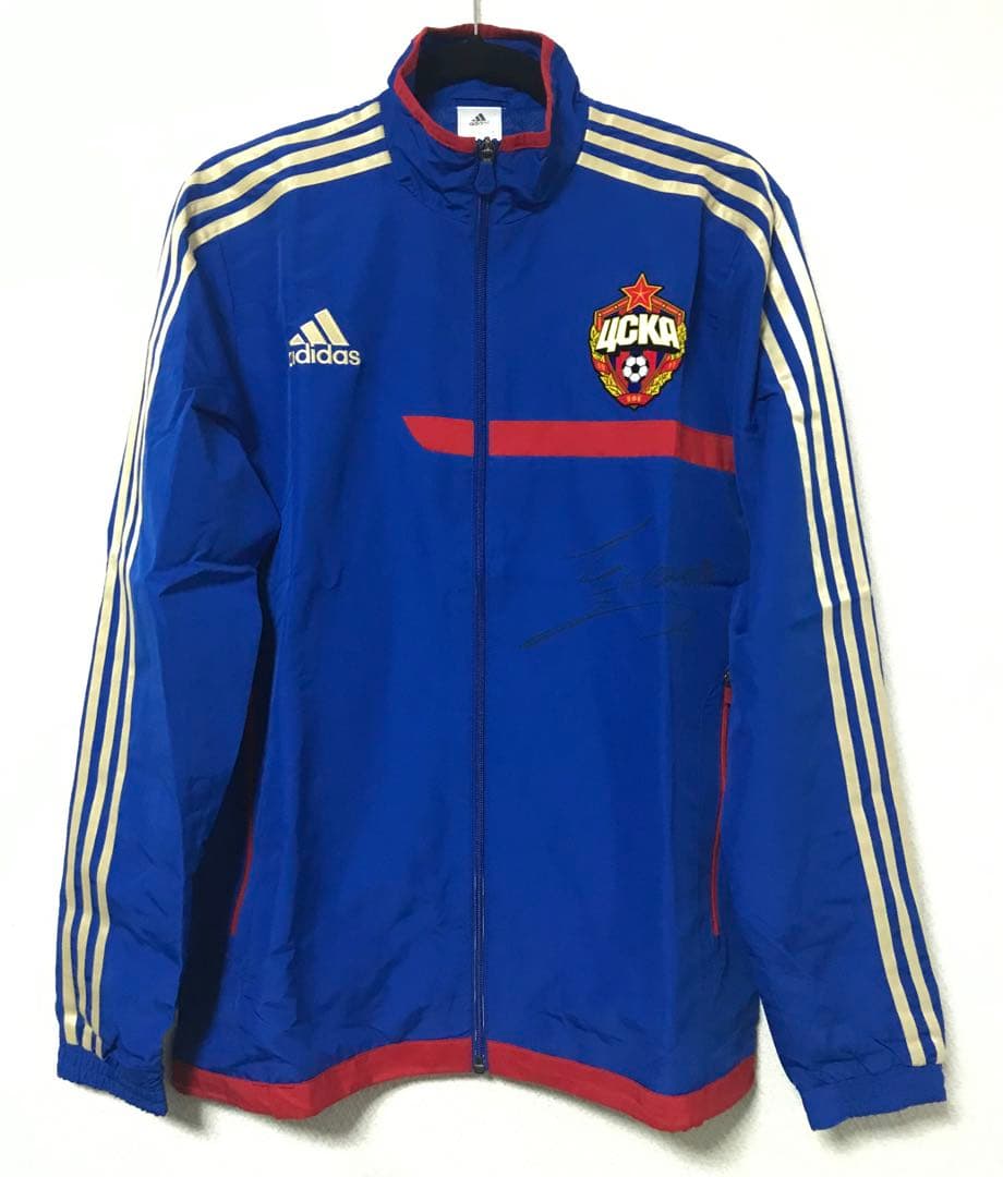 新品 チェスカモスクワ 本田圭佑選手直筆サイン入りユニフォームジャージジャケット
