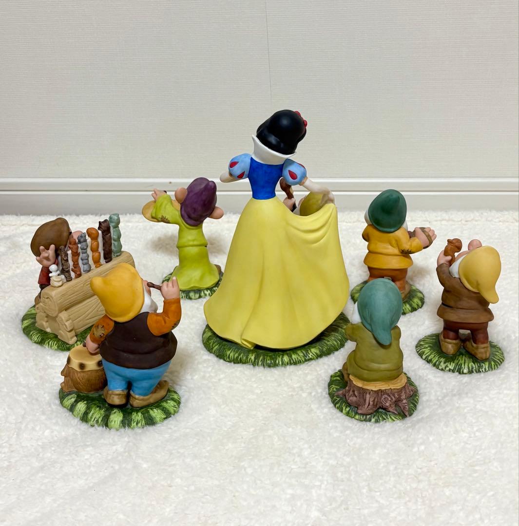【希少】 白雪姫 7人の小人　加藤工芸　陶器　置物　ガーデンオーナメント　白雪姫