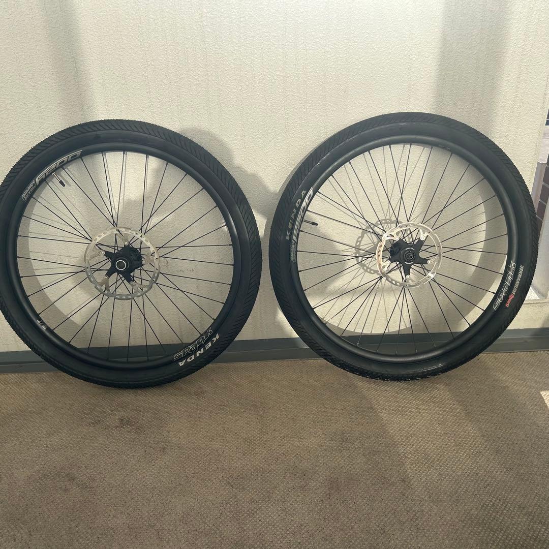 SPANK MTB用26インチ ホイールタイヤセット ディスクブレーキ付