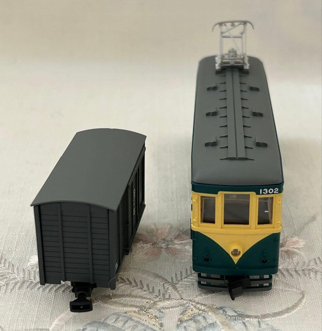 トミーテック 富井電鉄　猫屋線 直通用路面電車＋客車/貨車セット　2両2点