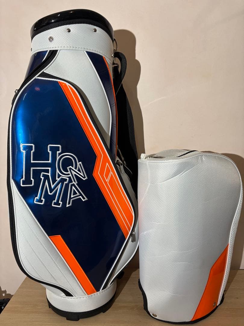 HONMA キャディバッグ 青/白/オレンジ　美品