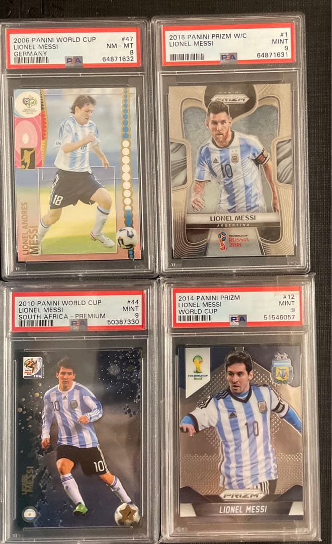 messi W杯 psa鑑定済カード panini 2006 他