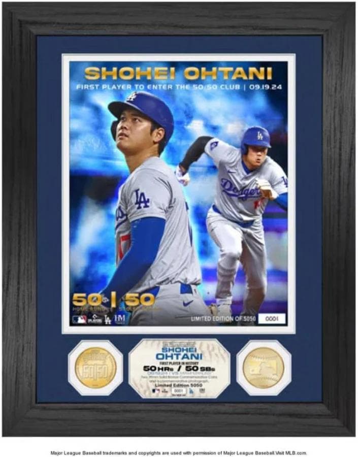ドジャース 大谷翔平 50本塁打＆50盗塁達成記念 ダブルフォトミント