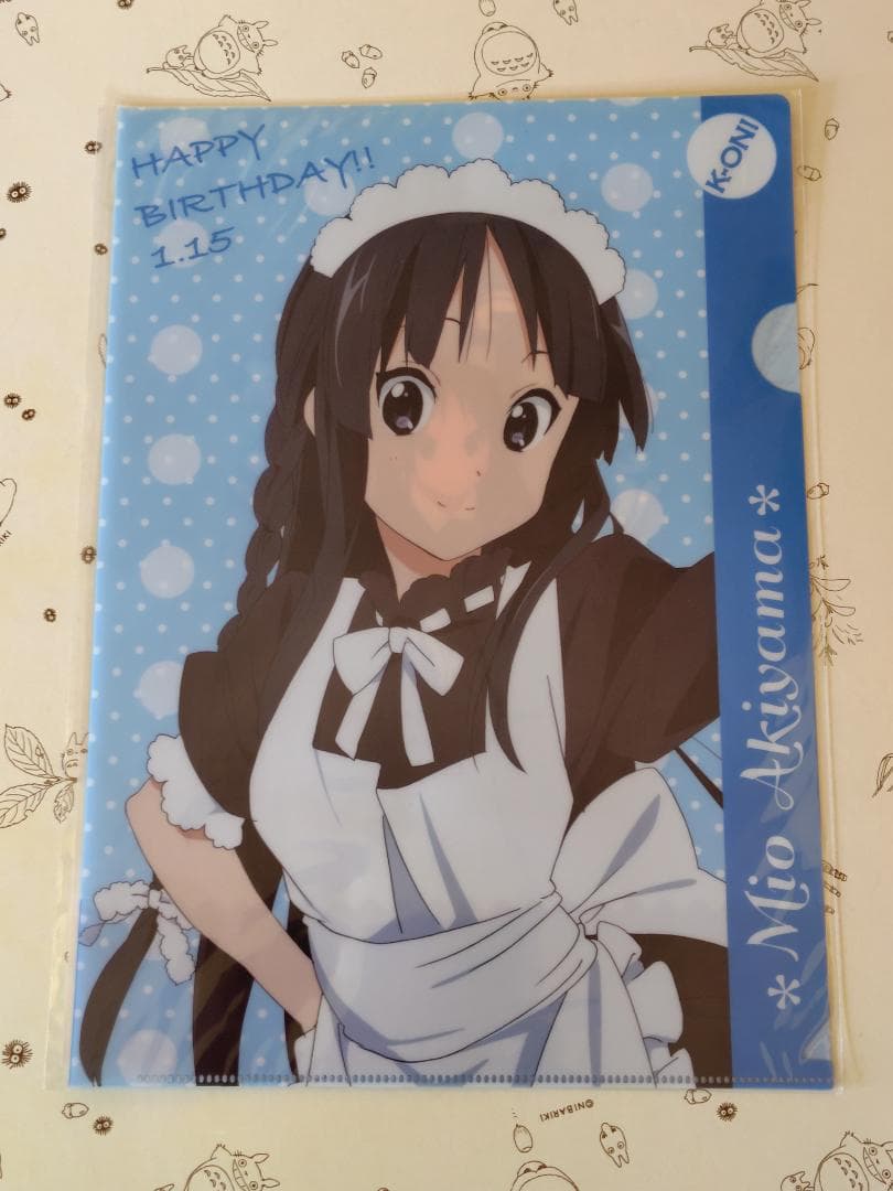【新品・未開封】けいおん！ 秋山澪 2017 バースデー クリアファイル
