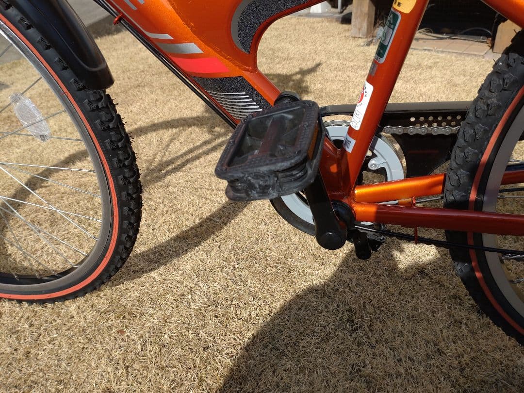 【引取希望】子供用自転車／ブリヂストン／26インチ　オレンジ
