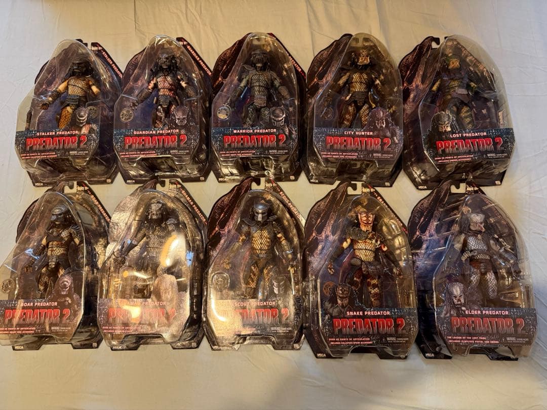 正規品 未開封 NECA PREDATOR 2 プレデター2 10体 まとめて