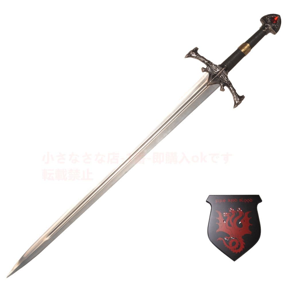 黒火剣 権力の遊び 古兵器 武具　刀装具　模造刀 Cosplay