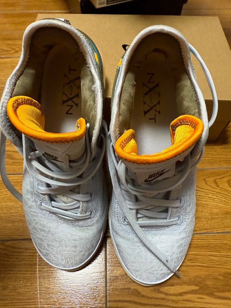 LeBron James NXXT Gen（白×青） のバスケットボールシューズ