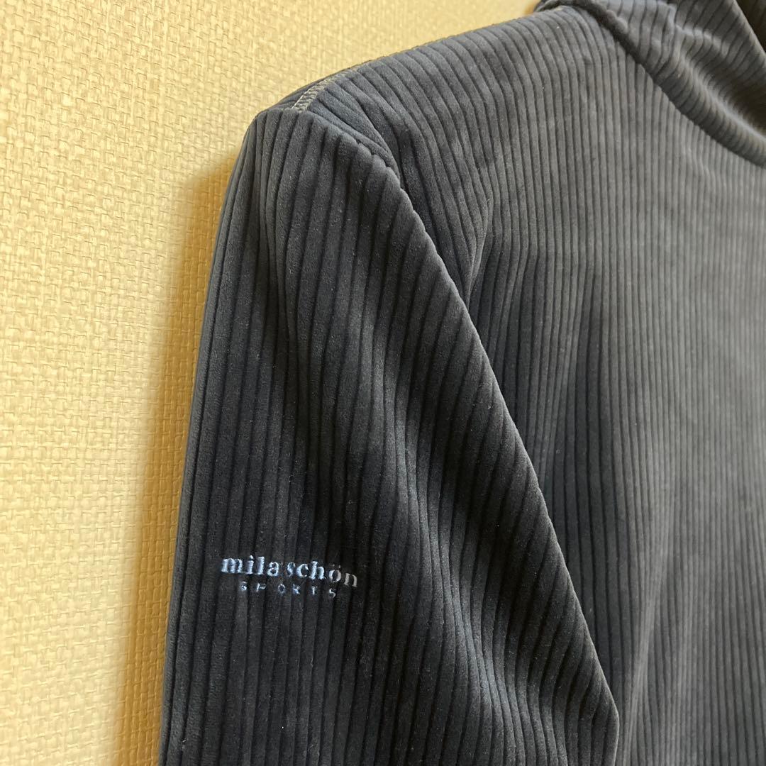 ミラショーンスポーツ　ゴルフ　メンズ　ハイネック　長袖　XL（LL） 紺