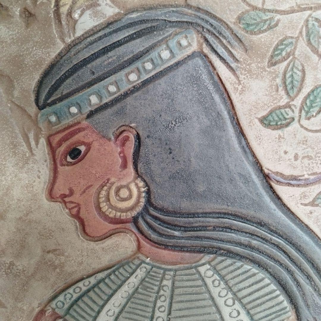 絵画　彫刻？　インテリア　エジプト？アフリカ系？　女性像　美術品　芸術