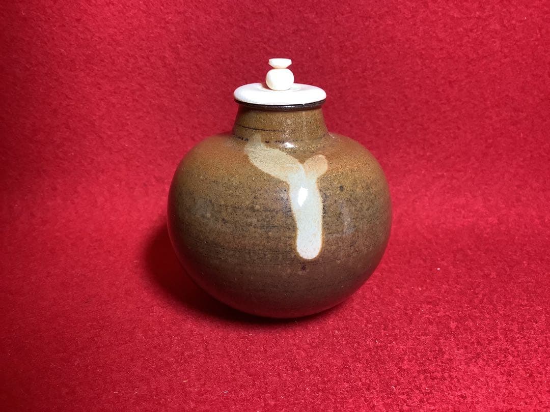 高取文琳茶入　八仙造　【中古美品】