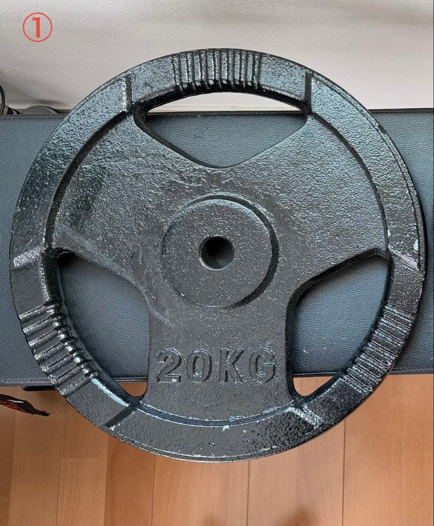 バーベルプレート（20kg×2枚）シャフトセット